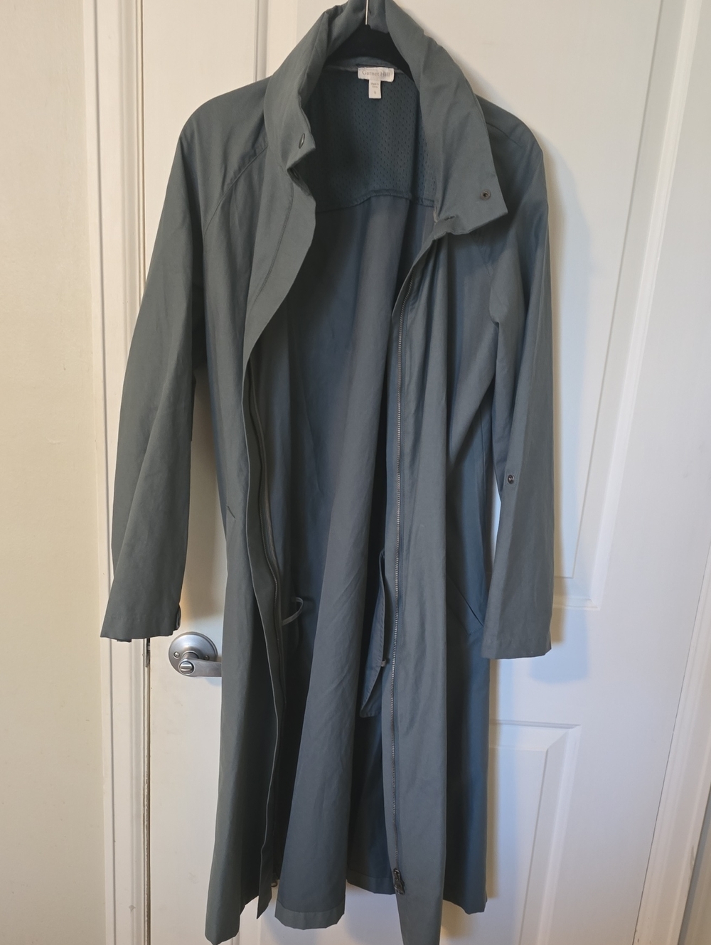 Garnet Hill Men's Slate Trench Coat
